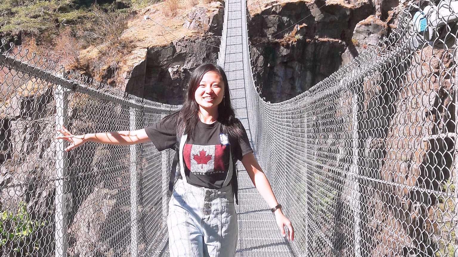 Elk Falls suspension bridge.